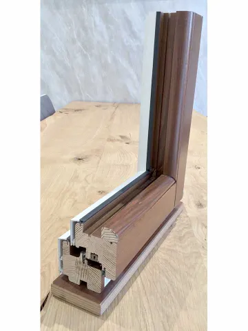 Campione legno-alluminio modello Unicover