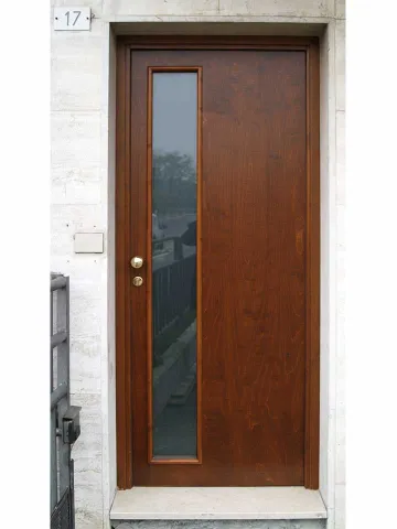 Portoncini d'ingresso in legno vetrato
