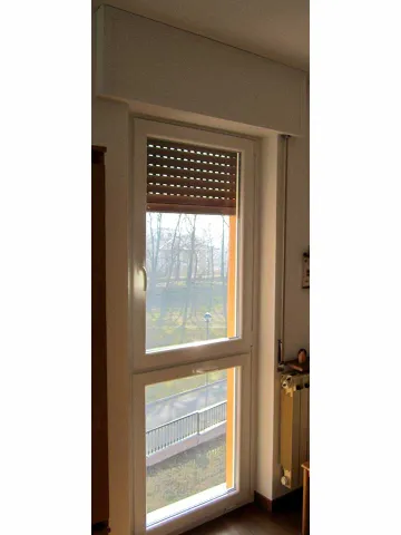 Portefinestra in PVC bianco Aluplast Ideal 4000