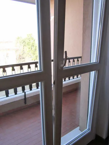 Portefinestra in PVC bianco Aluplast Ideal 4000